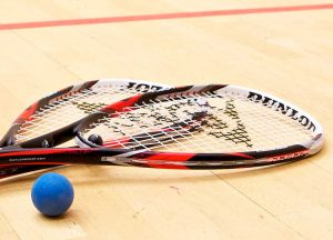 Photo of two squash rackets